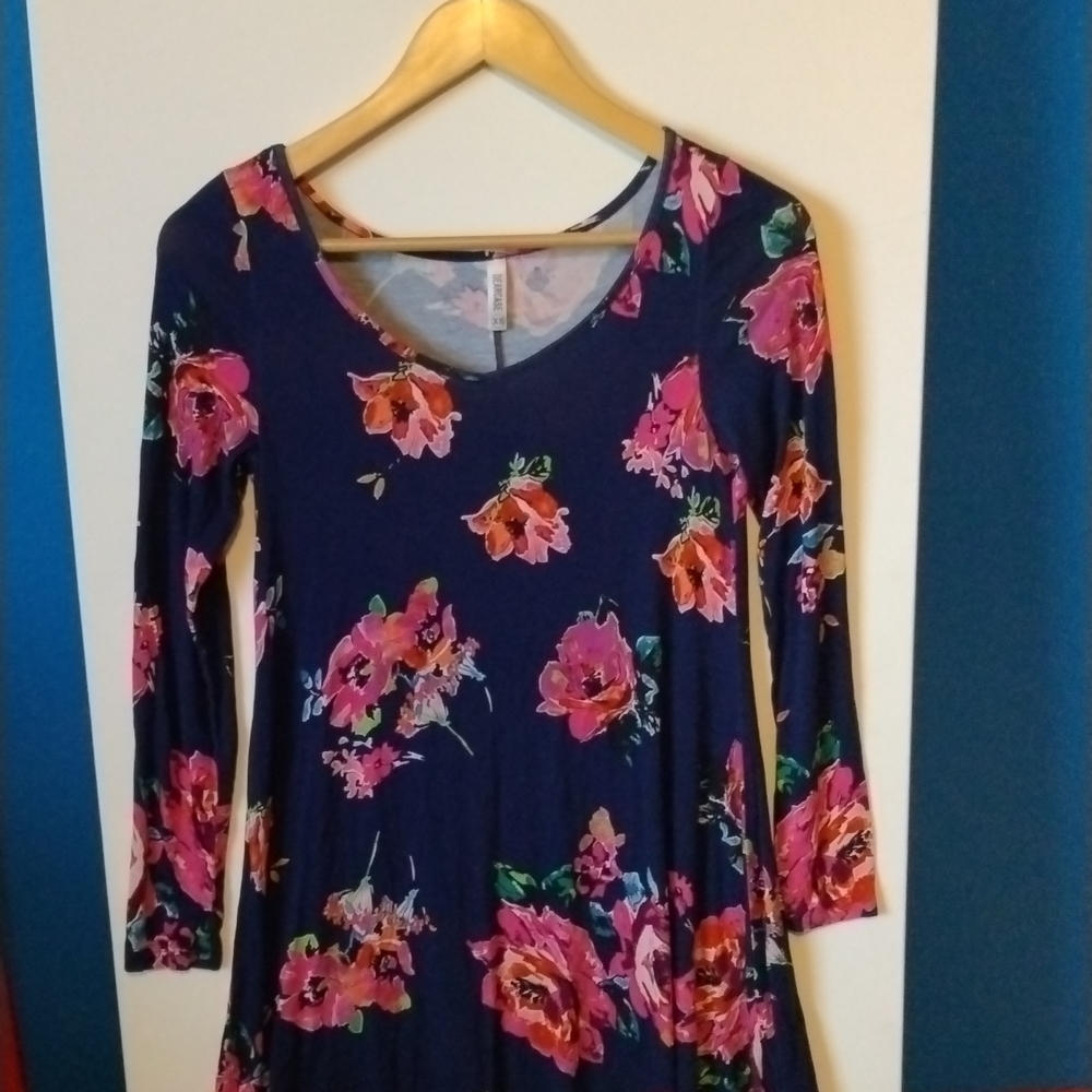 DEARCASE Floral Long Sleeve Dress
